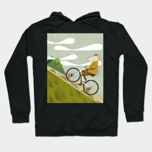 Hamster Cyclist Road Bike Poster Hoodie